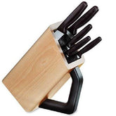 "VICTORINOX UNIVERSAL CUTLERY BLOCK,BROWN & BLACK WOOD WITH 5" - Mabrook Hotel Supplies